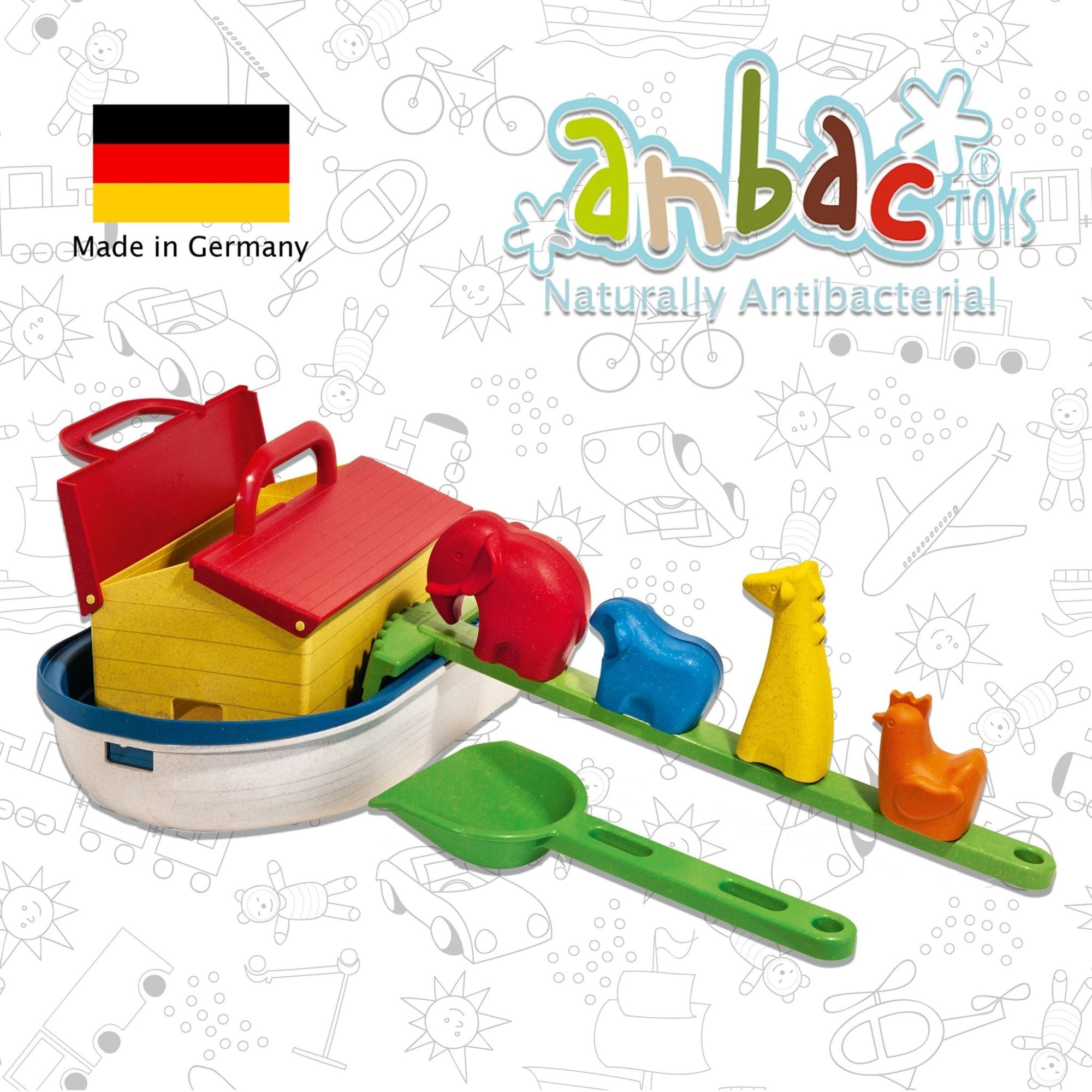 Antibacterial Sand Play Kit - Noah's Ark