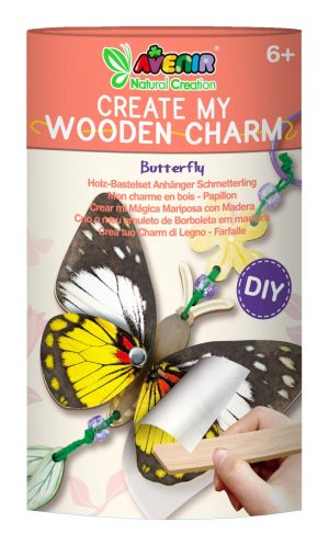 Avenir - Natural Creation Create My Wooden Charm Butterfly